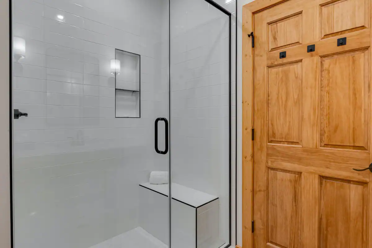 Bathroom with modern shower